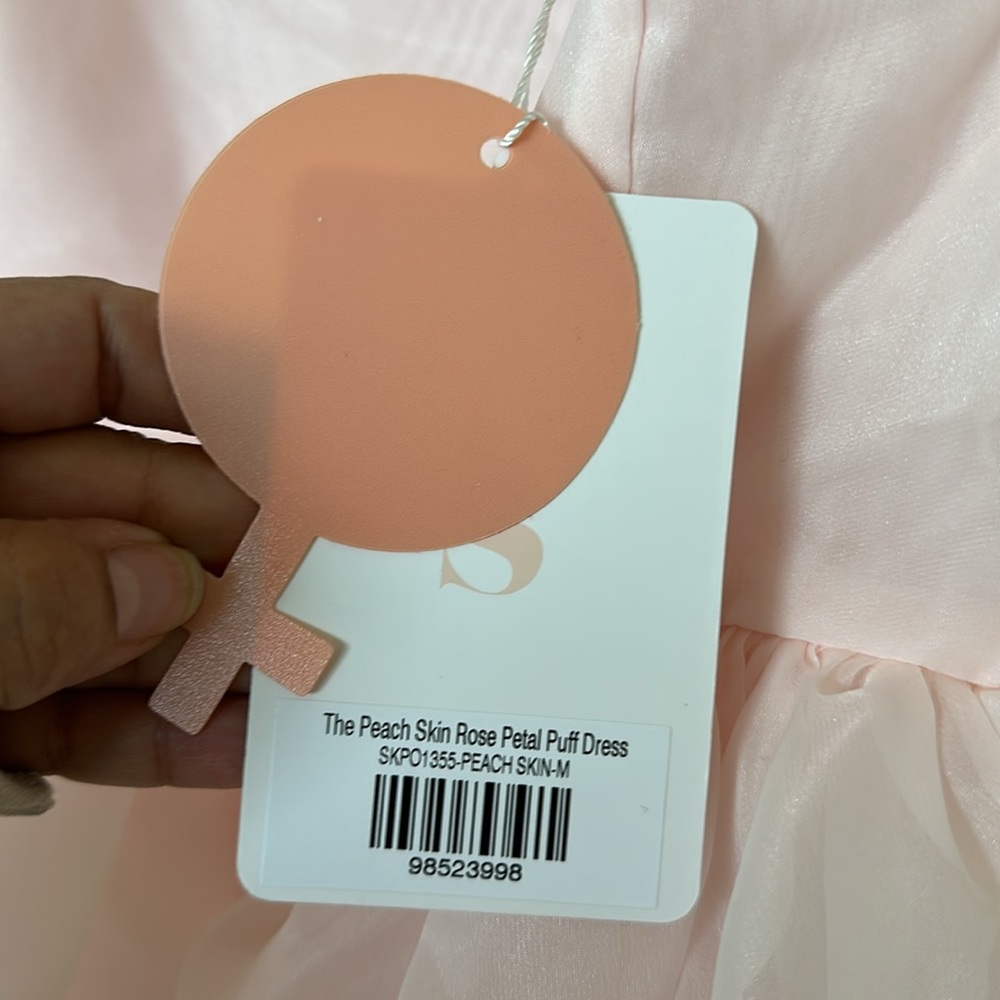 Selkie The Peach Skin Rose Petal Puff Dress - Picture 9 of 9